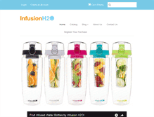 Tablet Screenshot of infusionh2o.com